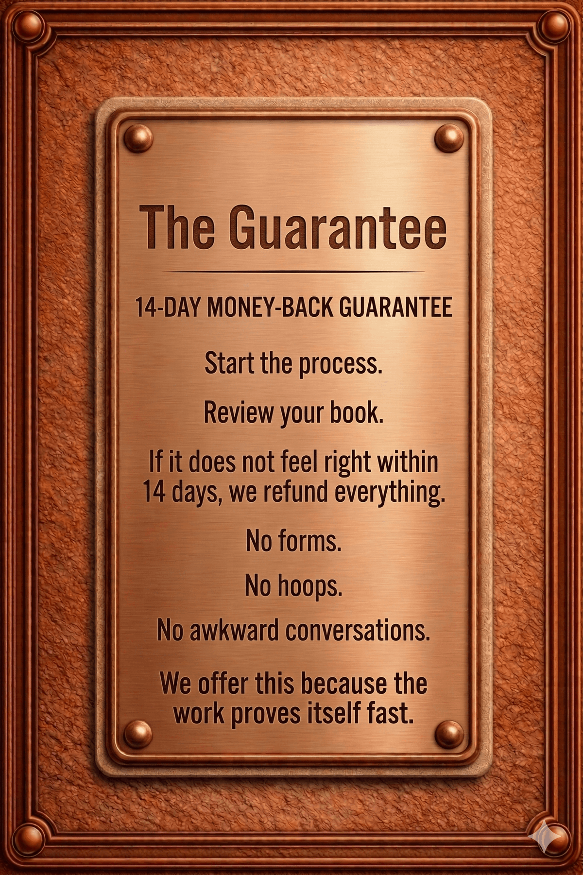 Privacy Promise: We do not share our partners' names. Privacy is part of the product. Your content stays yours. Your name stays private. Your rights. Always. 100%.